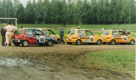 Jacek Sikora i Marek Kaczmarek, Sebastian Lewandowski i Mariusz Andruszko, Damian Jurczak i Marek Grabiec - Fiaty Cinquecento Sporting.